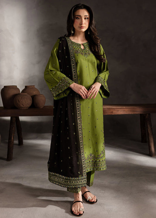 Ezzah 3pcs  - Lawn Embroidered