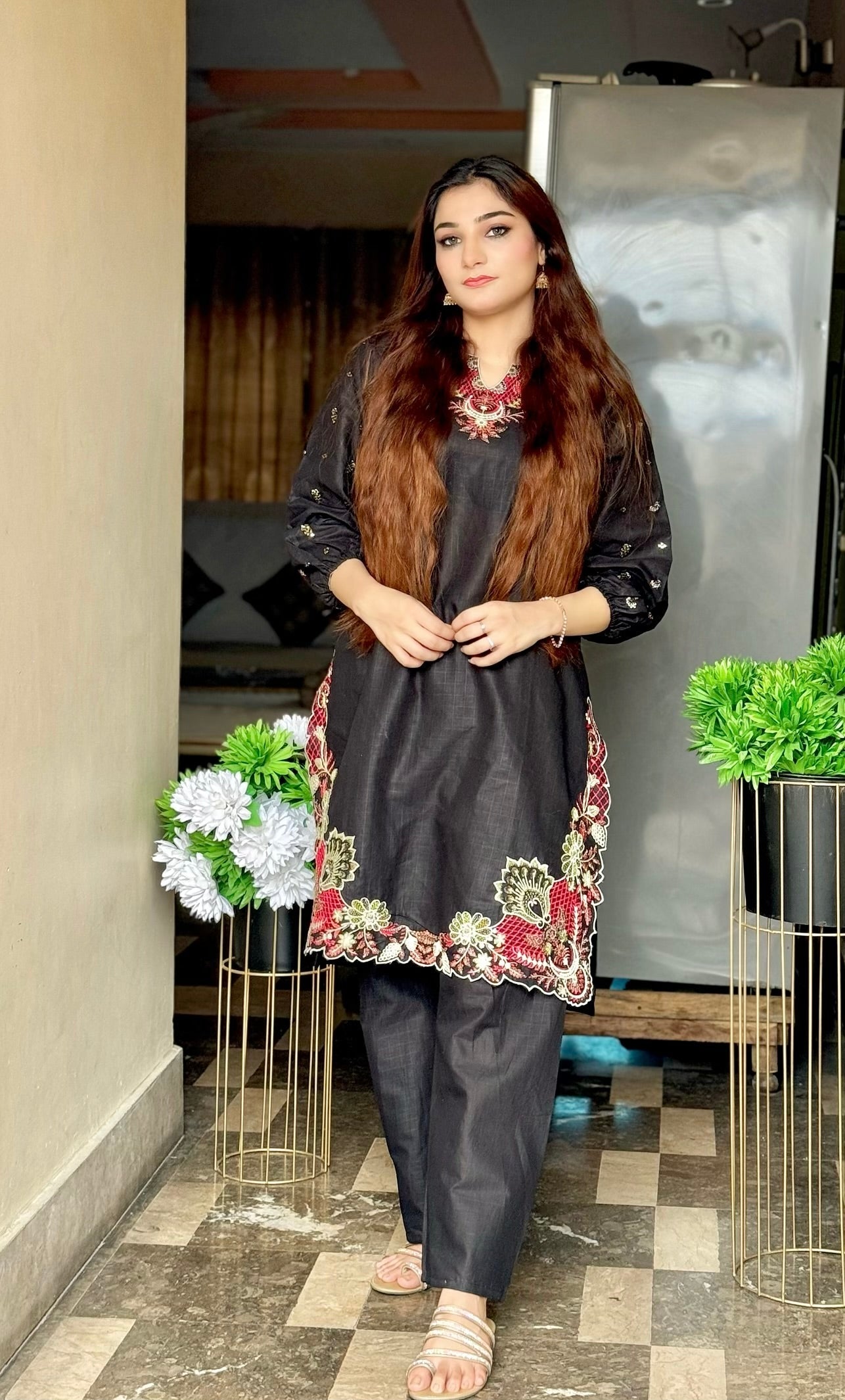 Aaira Embroidered cotton 2pcs Ca_closet