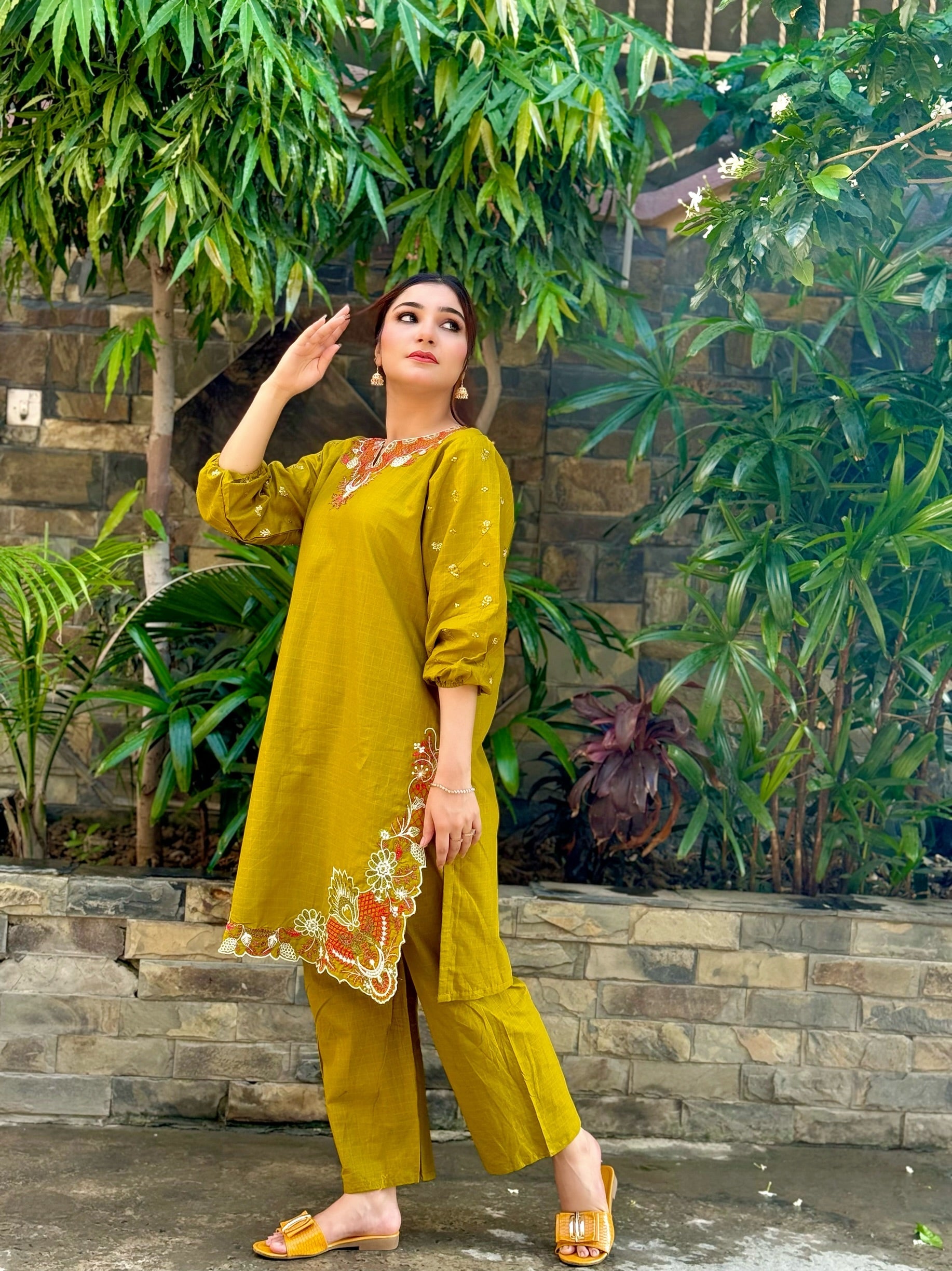 Aaira Embroidered cotton 2pcs Ca_closet