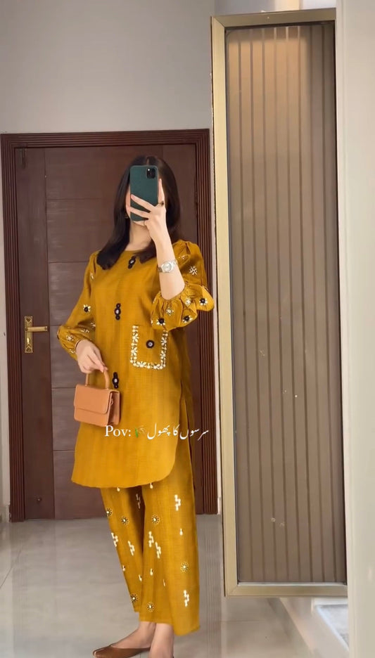 Saafia pocket Embroidered 2pcs Ca_closet