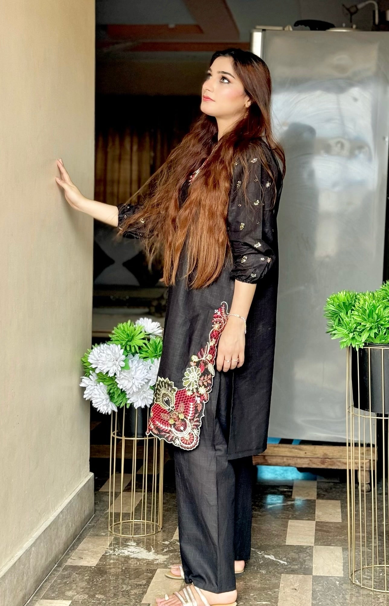 Aaira Embroidered cotton 2pcs Ca_closet