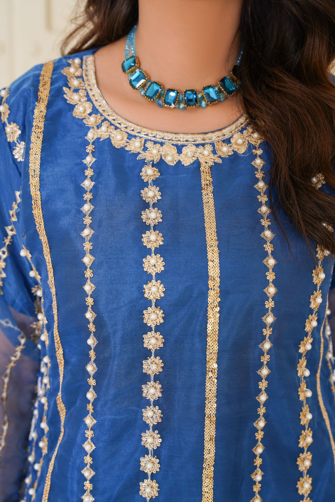 Roha Sharara Embroidered 3 pieces