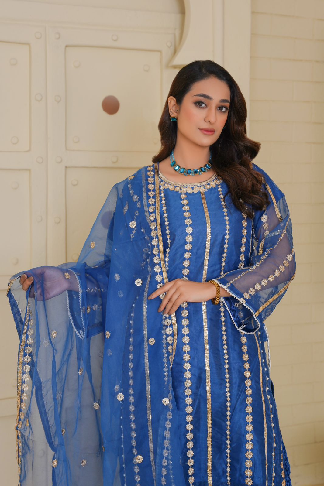Roha Sharara Embroidered 3 pieces
