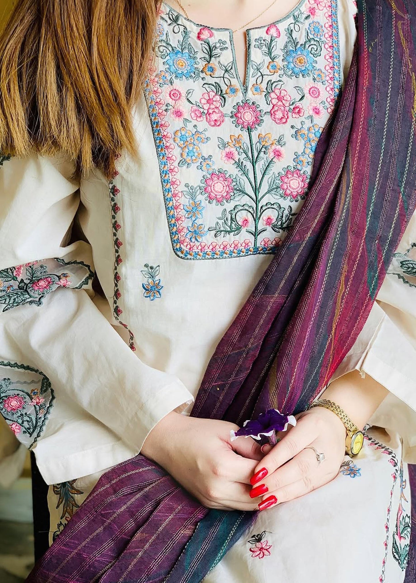 Naz Embroidered - 2 Pieces
