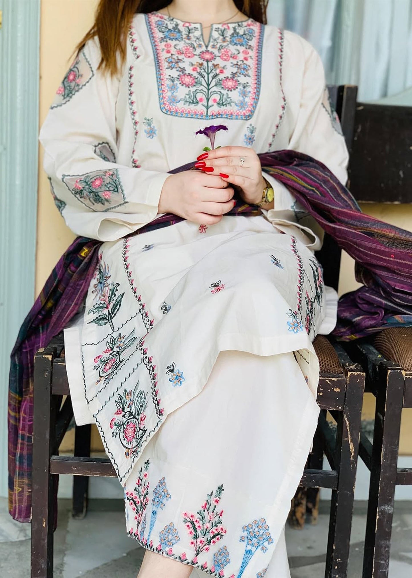 Naz Embroidered - 2 Pieces