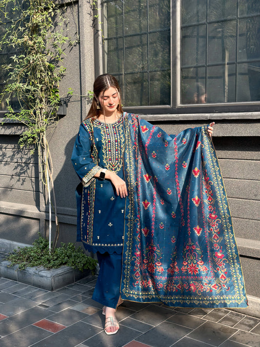 Mushq Embroidered 3pcs