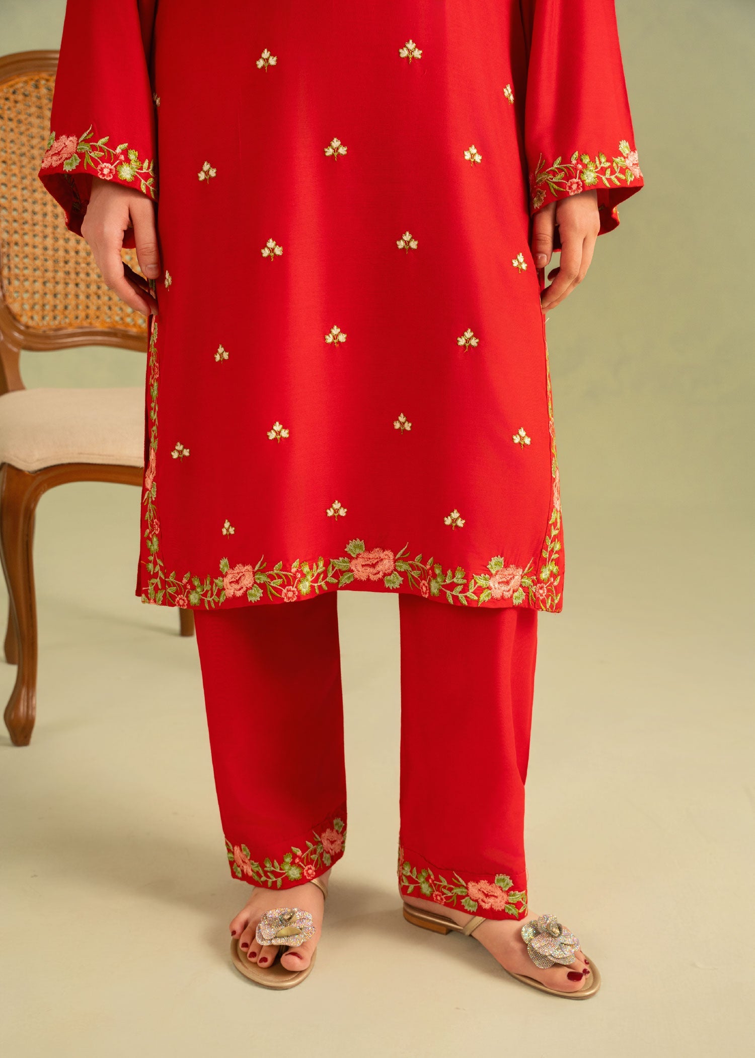 Nehal Embroidered 3pc